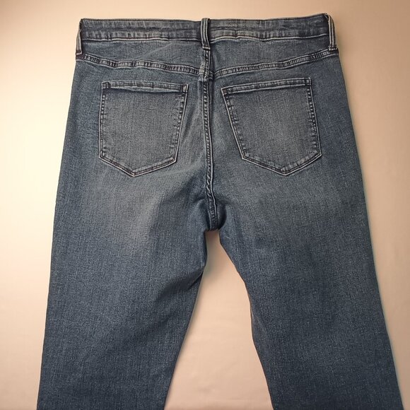 Gap Denim Buttonfly Jeans Size 16 High Rise Skinny Leg Medium Wash - Picture 6 of 10